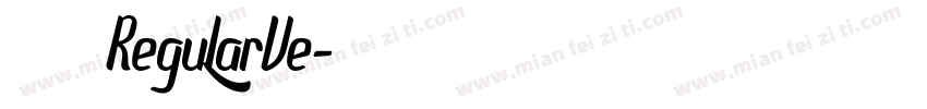 鼎特毛楷体 RegularVe字体转换